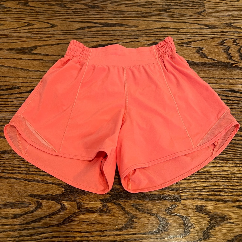Lululemon Hotty Hot short, raspberry cream